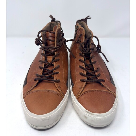 Aldo Men’s high top Brown Leather Sneakers shoes men size 8 / EU41/ UK 7 main image 6